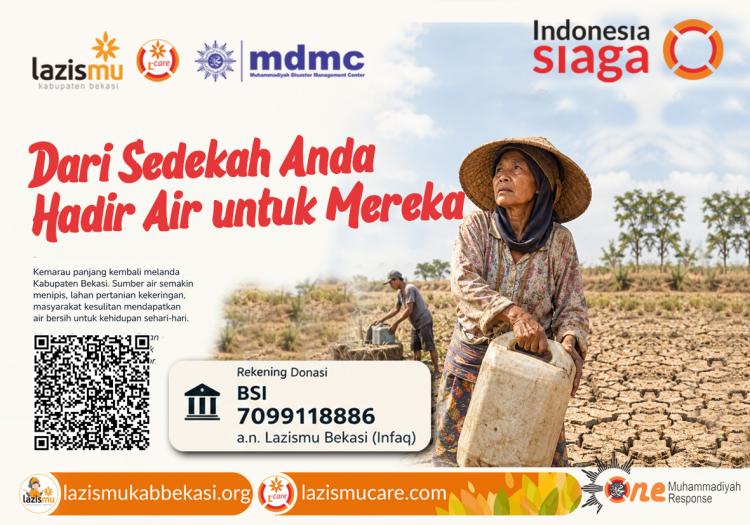 Banner program dari Sedekah Anda Hadir Air untuk Mereka