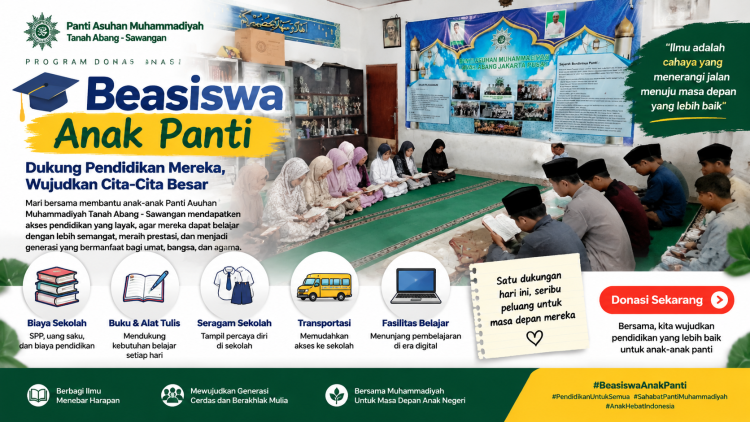 Gambar banner Beasiswa Harapan Anak Panti Bantu Mereka Tetap Sekolah dan Menggapai Cita-Cita