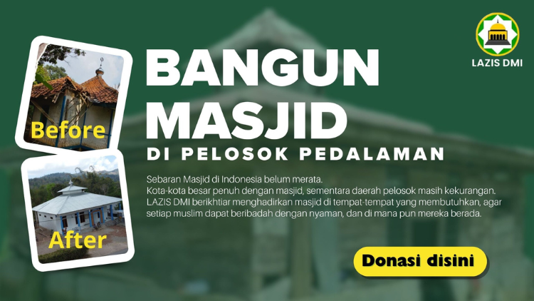Banner program Bangun Masjid di Pelosok Pedalaman