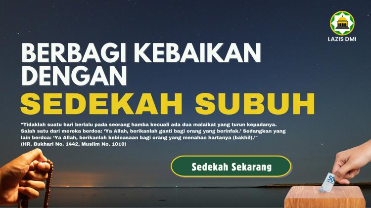 Banner program Berbagi Kebaikan dengan Sedekah Shubuh