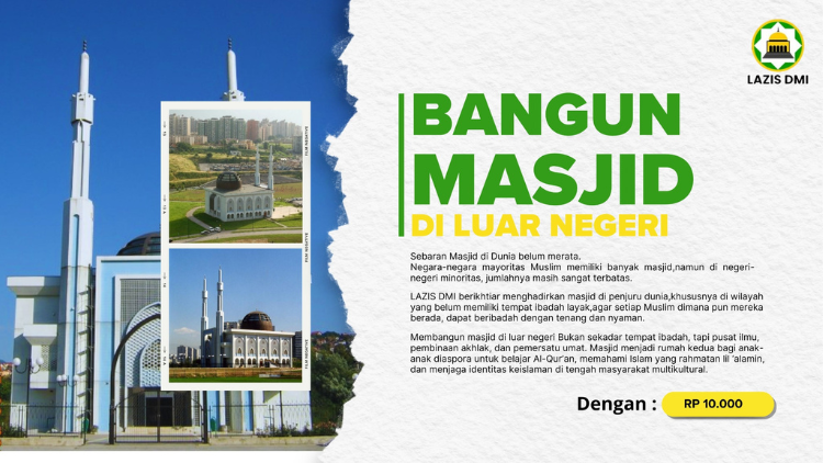 Banner program Bangun Masjid di Luar Negeri