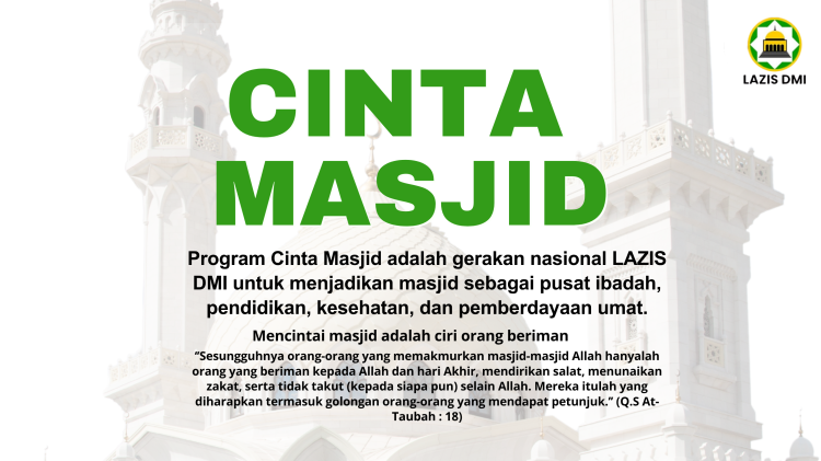 Banner program Cinta Masjid