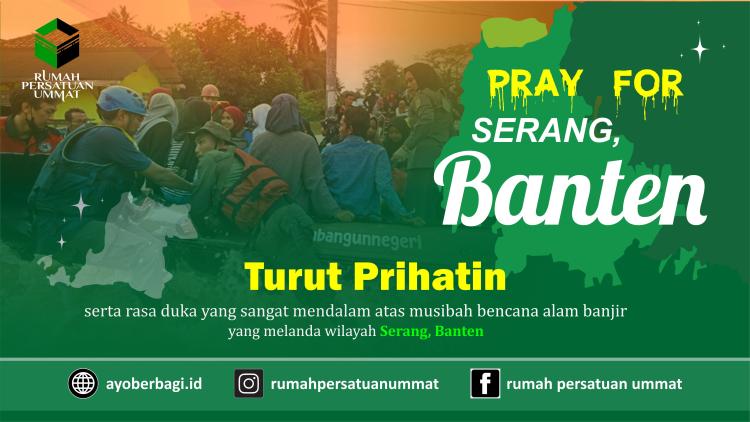Banner program Respon Cepat Banjir Bandang Banten