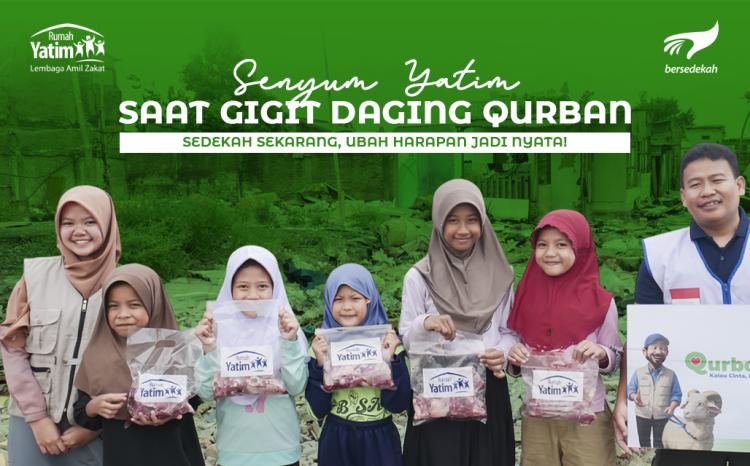 Gambar banner Hadirkan Kebahagian Yatim dan Dhuafa dengan Sedekah Daging