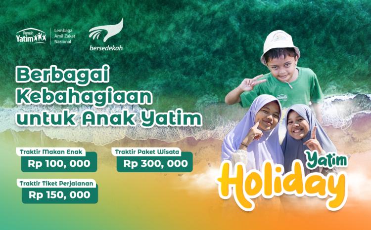 Gambar banner Traktir Yatim Liburan Yuk
