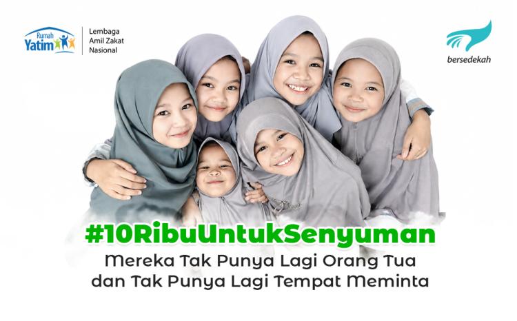 Banner program Wujudkan Mimpi Kecil Yatim dengan Sedekah Mulai 10 ribu