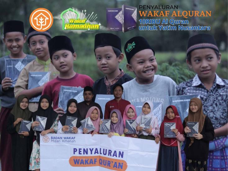 Banner program Gerakan Wakaf 10.000 Al Quran untuk Indonesia