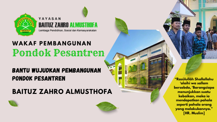 Banner program Wakaf Pembangunan Pondok Pesantren