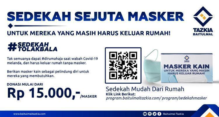 Gambar banner SEDEKAH SEJUTA MASKER 