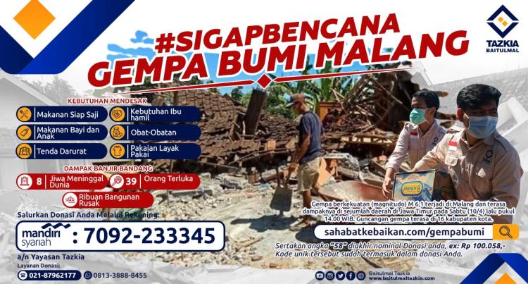Banner program SIGAPBENCANA Gempa Bumi Malang
