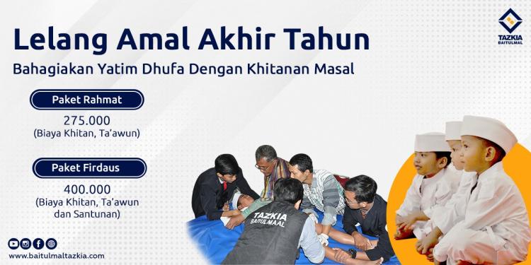 Banner program Wujudkan Khitanan Massal 1.000 Yatim dan Dhuafa