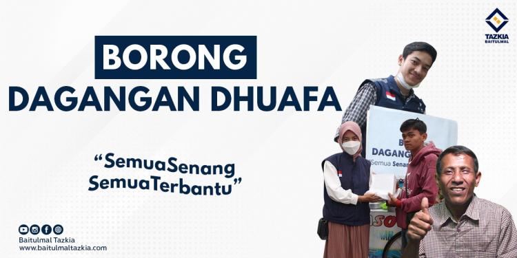 Banner program Bantu Pak Atis dan Para Dhuafa Lainnya Untuk diborong Dagangannya
