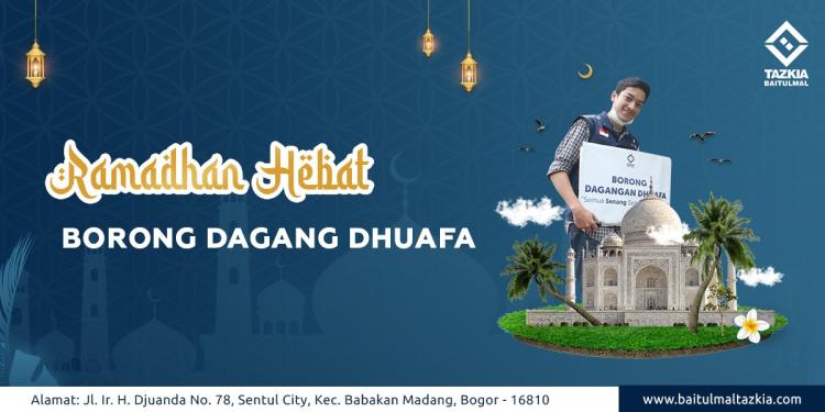 Banner program Bantu Para Dhuafa Untuk Borong Dagangannya