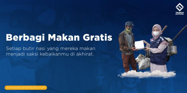 Banner program Berbagi Makan Untuk Para Dhuafa