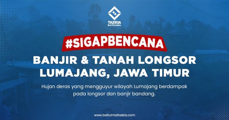 Banner program Bantu Saudara Kita di Lumajang Akibat Banjir dan Longsor yang Menerjang