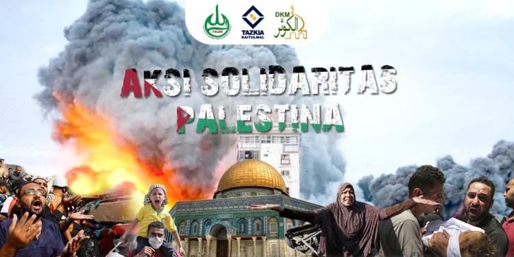 Banner program BERSAMA BANTU BANTU PALESTINA