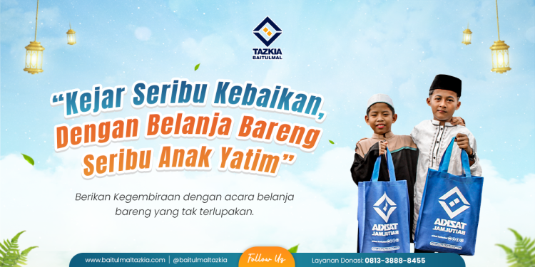 Banner program Belanja Bareng Seribu Anak Yatim