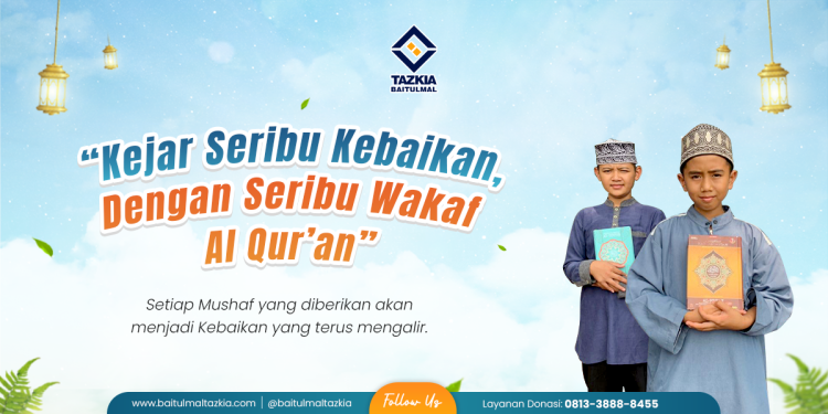Banner program Seribu Wakaf Al Quran