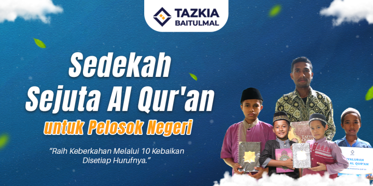 Banner program Sedekah Sejuta Mushaf Al Quran untuk Pelosok Negeri