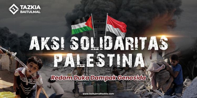 Gambar banner RANGKUL ERAT SAUDARA KITA DI PALESTINA