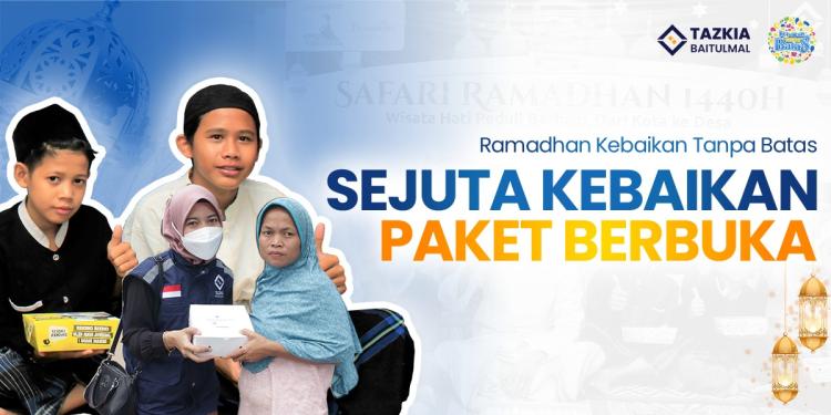 Banner program Sejuta Kebaikan Berbuka Puasa