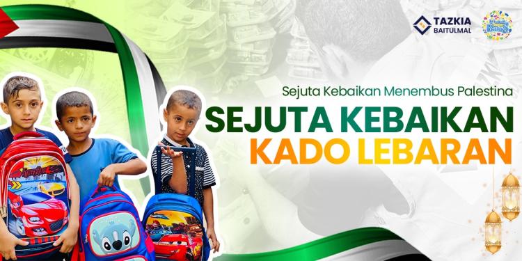 Banner program Berikan Kado Lebaran untuk Anak-Anak Palestina