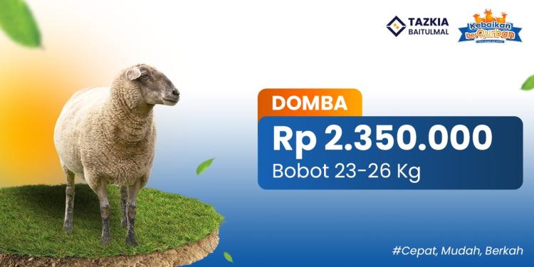 Banner program Kebaikan BerQurban Domba dan kambing