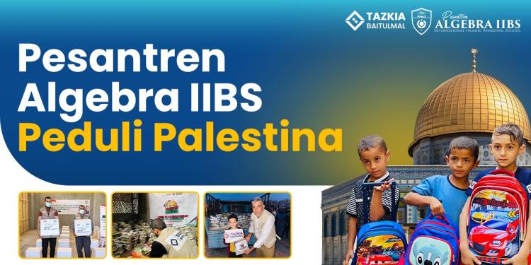 Banner program Pesantren Algebra IIBS Peduli Palestina