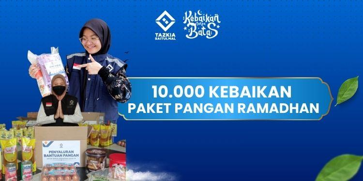 Banner program Bagi 10.000 Kebaikan Paket Pangan Ramadhan