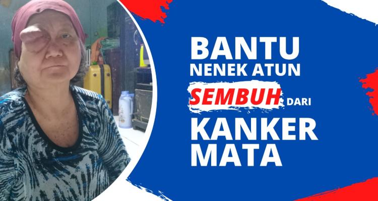 Banner program Bantu Nenek Atun sembuh