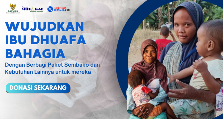 Banner program Wujudkan Ibu Dhuafa Bahagia