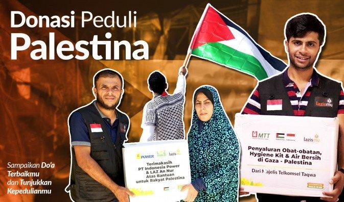 Banner program Donasi Peduli Palestina
