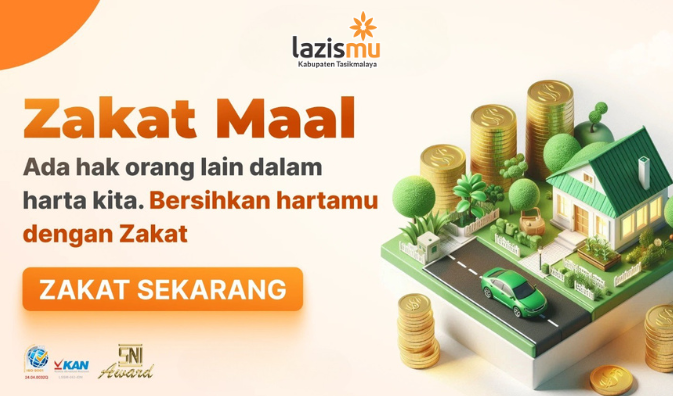 Banner program Zakat Maal Bersihkan Harta, Hadirkan Keberkahan