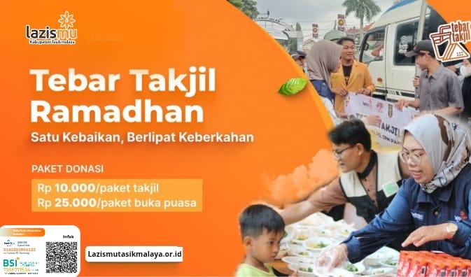 Gambar banner Tebar Takjil Ramadhan Satu Kebaikan, Berlipat Keberkahan
