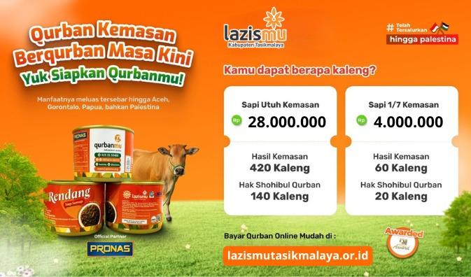 Banner program Berqurban dengan Berkah Satu Program, Banyak Manfaat