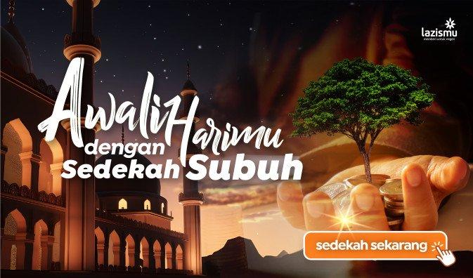 Banner program Awali Harimu Dengan Sedekah Subuh
