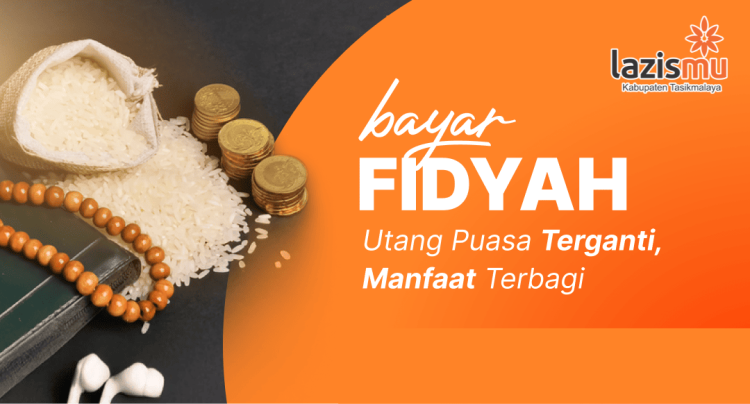 Banner program Bayar Hutang Puasa Dengan Fidyah Untuk Fakir Miskin
