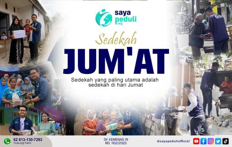 Banner program Sedekah Jumat Berkah - Berbagi Kebaikan, Ringankan Sesama