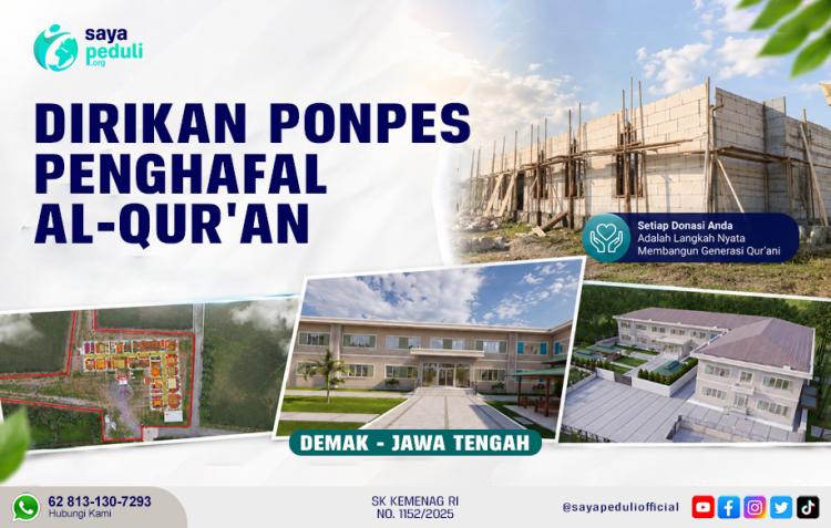 Banner program Dirikan Ponpes Penghafal Al Quran di Demak