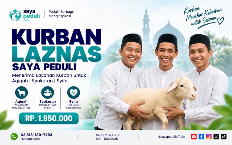 Gambar banner Kurban Laznas Saya Peduli