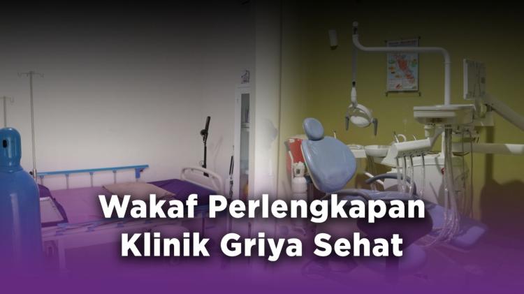 Banner program Wakaf Perlengkapan Klinik Griya Sehat
