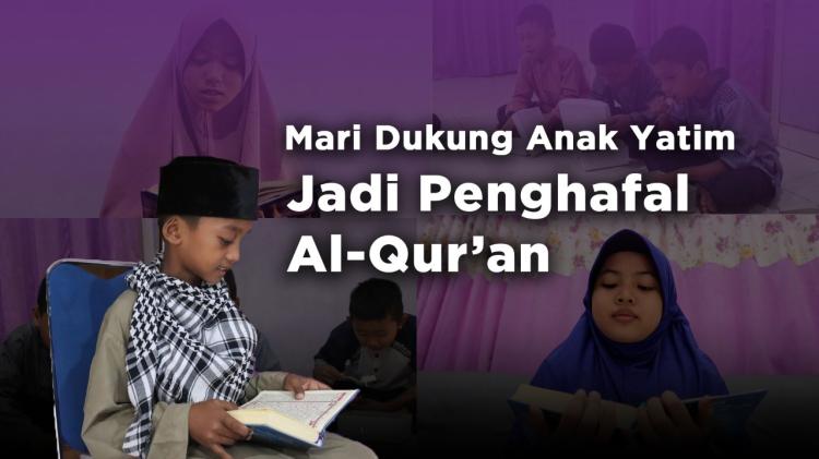 Banner program Bantu Penuhi Pangan Para Penghafal Quran