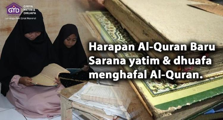 Banner program Sedekah 10.000 Al-Quran Untuk Santri di Bogor