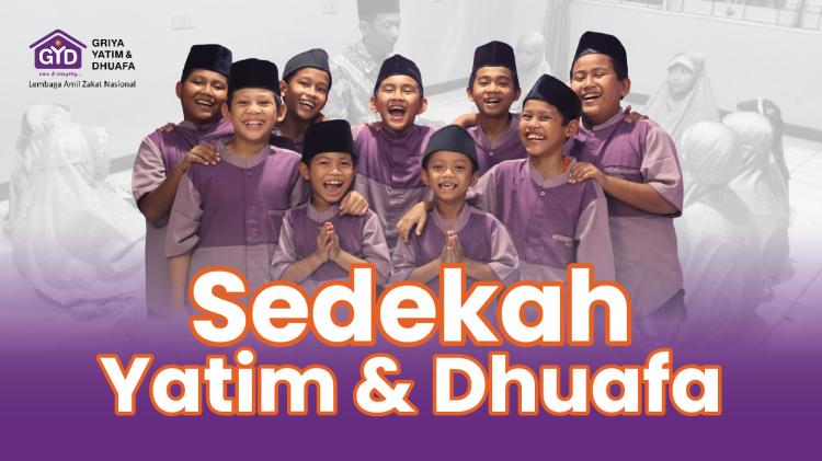 Banner program Sedekah Yatim dan Dhuafa