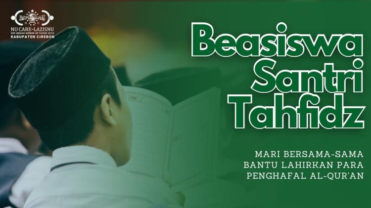 Banner program Beasiswa Tahfidz Santri
