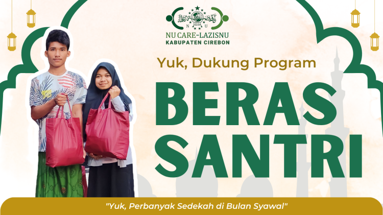 Banner program Yuk, Sedekah Beras Untuk Santri