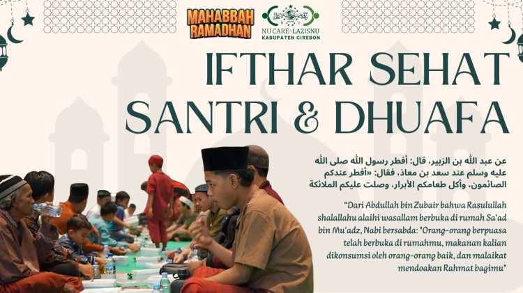 Banner program Ifthar Sehat Santri dan Dhuafa