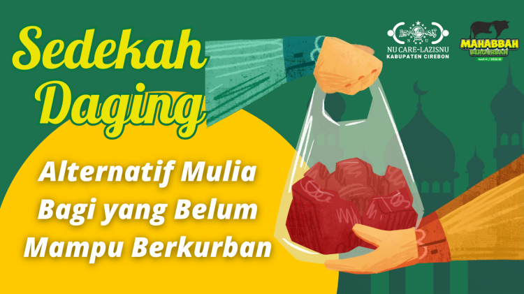 Banner program Sedekah Daging, Alternatif Mulia Bagi yang Belum Mampu Berkurban