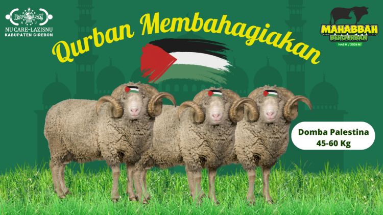 Banner program Qurban Membahagiakan Untuk Palestina