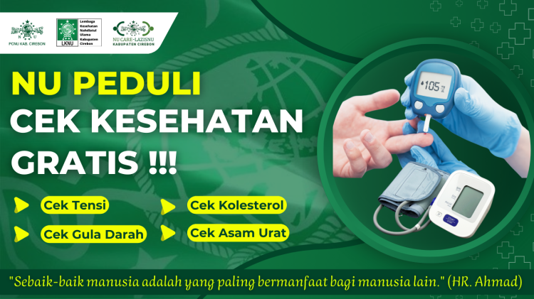 Banner program NU Peduli Kesehatan